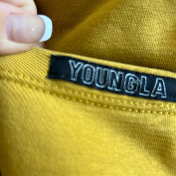 YoungLA Mustard Athletic Shorts - Picture 5 of 5